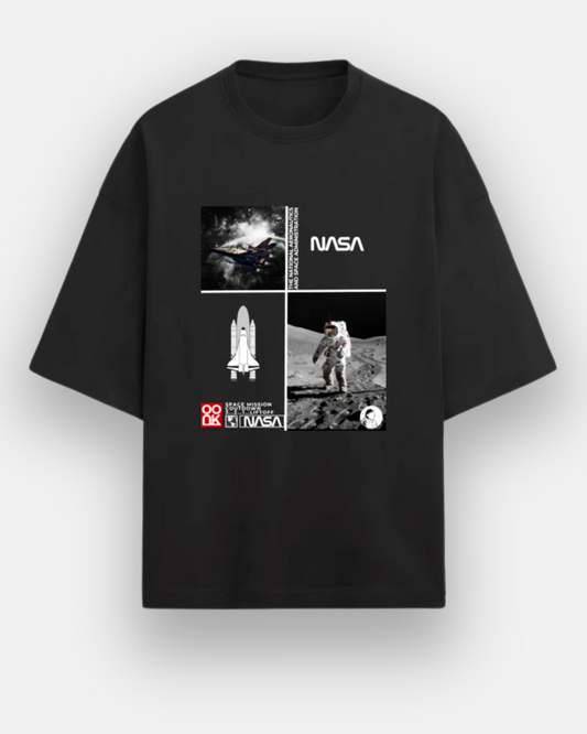 Unisex Terry T-Shirt | Drop Shoulder | Black