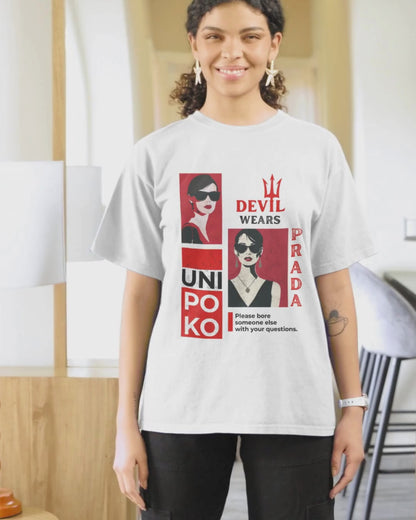 Women Terry T-Shirt | Drop Shoulder | White